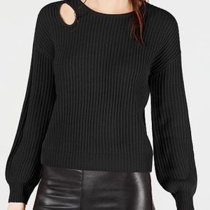 BLACK Bar III Peep hole sweater Sz XL